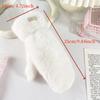Winter New Thickened Plush Warm Gloves Fashionable Simple Solid Color Thermal Cold Weather Handwear