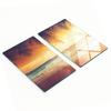 Decorative Glass Kitchen Cutting Boards Tropical Beach 2X30X52 Cm