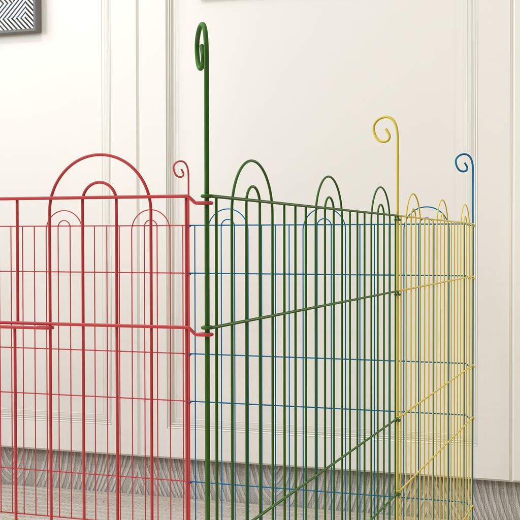 Pet Playpen Crate, with Eight Panels, Door, for Indoors and Outdoors, 60H X Diameter 156cm