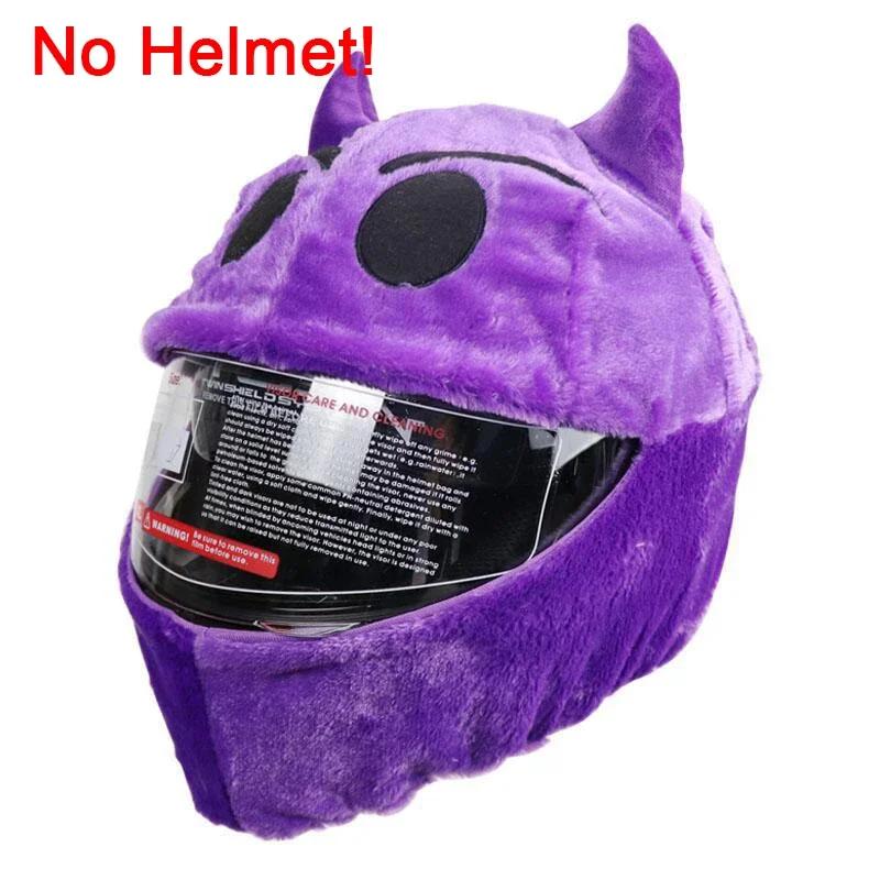 Motorcycle Helmet Cartoons Plush Helmet Protective Cover Helmet Full Face Covers for Outdoor Fun Christmas Personalized Helmets