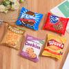 Dog Squeaky Plush Toy Realistic Chip Snack Bag Creative Chew Toy for Pet Interactive Play