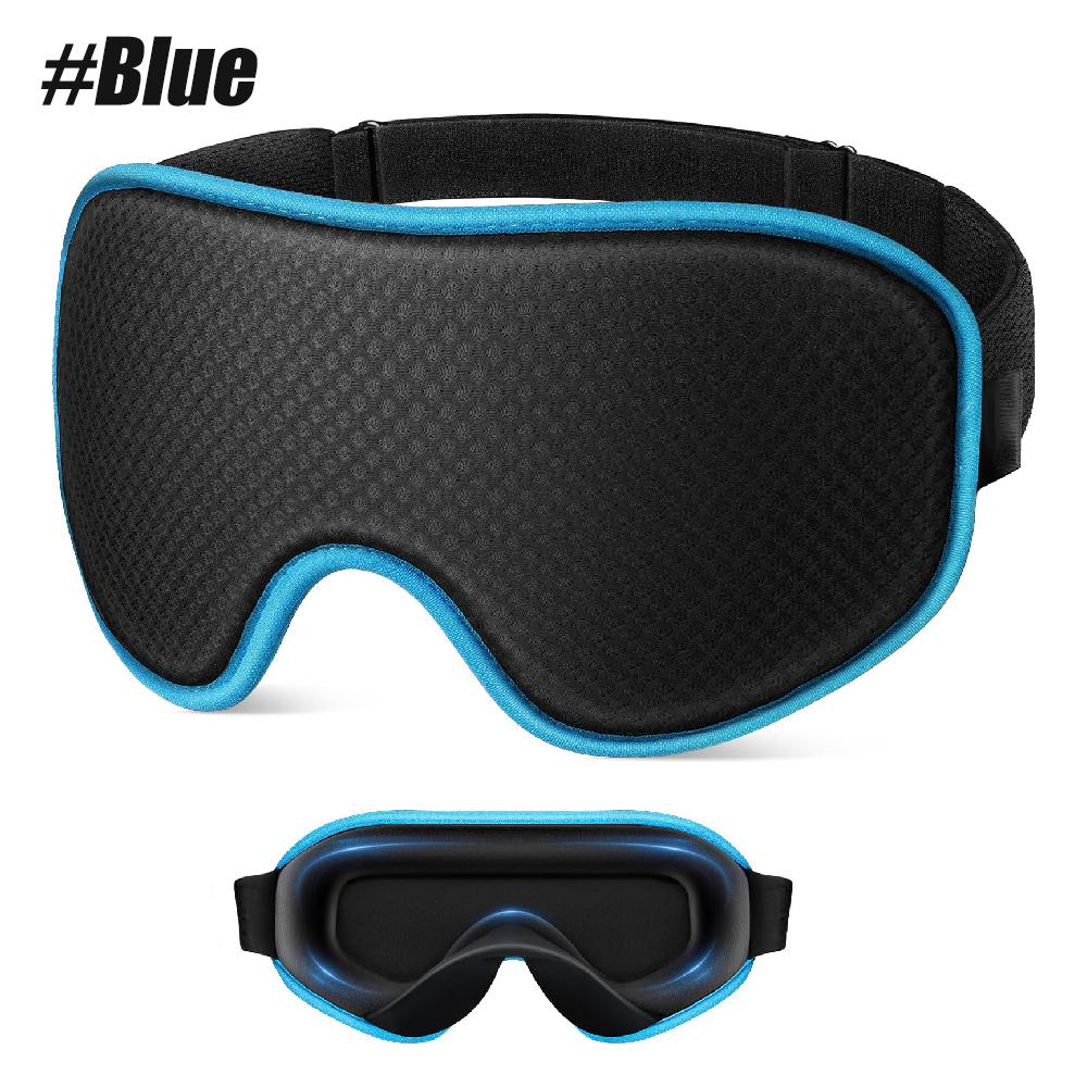 1pcs 3D Contoured Sleep Mask,Light Blocking Zero Pressure Eye Mask with Adjustable Strap for Men Women,Ideal for Sleep,Travel