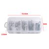 50Pcs/Box Mix Treble Fishing Hooks Kit Treble Hooks Fishhook For Artificial Hard Bait Bass Trout Saltwater Triple Fishing Hooks