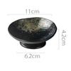Creative Japanese Ceramic Plate with High Feet Saucer Saucer Snack Tea Dessert Plates Snack Plate Fruit Plate Bowls Ramekin