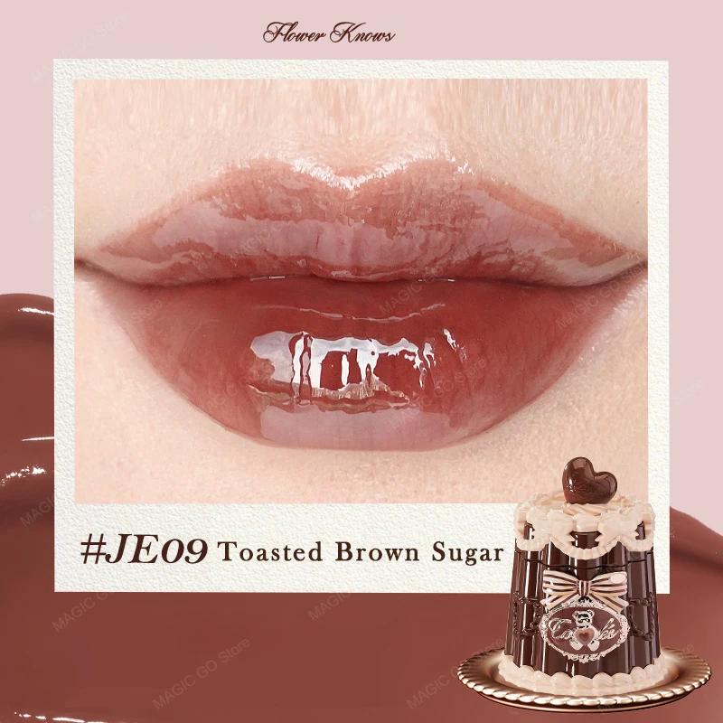 Flower Knows Sweetie Bear Hydrating Glossy Lip Tint Moisturizing Long Lasting Non-Sticky Vegan Lip Gloss for Smooth Moist Lips
