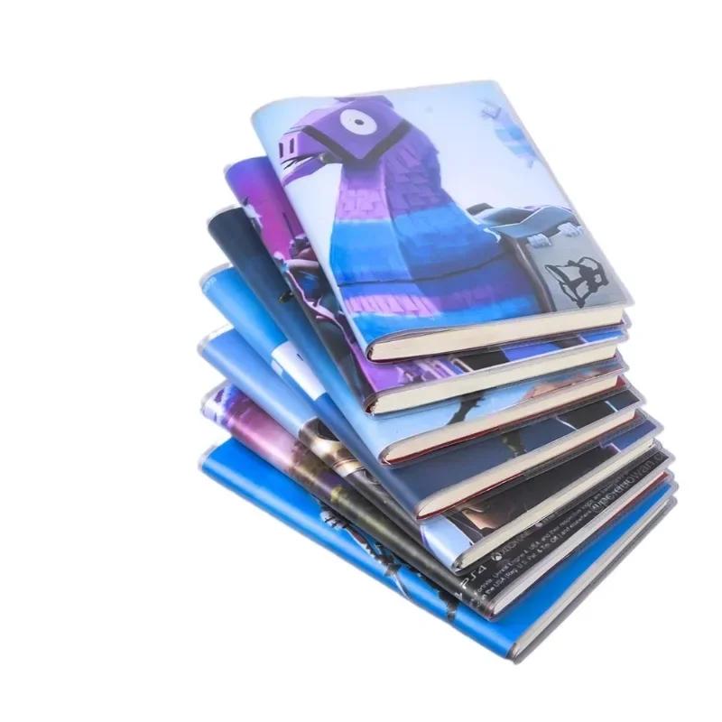 Lovely Fortnite Notebook Anime Notebooks PVC Simple Student Diary Cartoon Theme Writing Journal School Supplies Project
