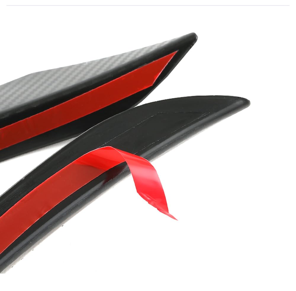 Aero Canard Sada 6 kusů Ochranný spoiler předního nárazníku Univerzální Odolný proti poškrábání Karbonový styl