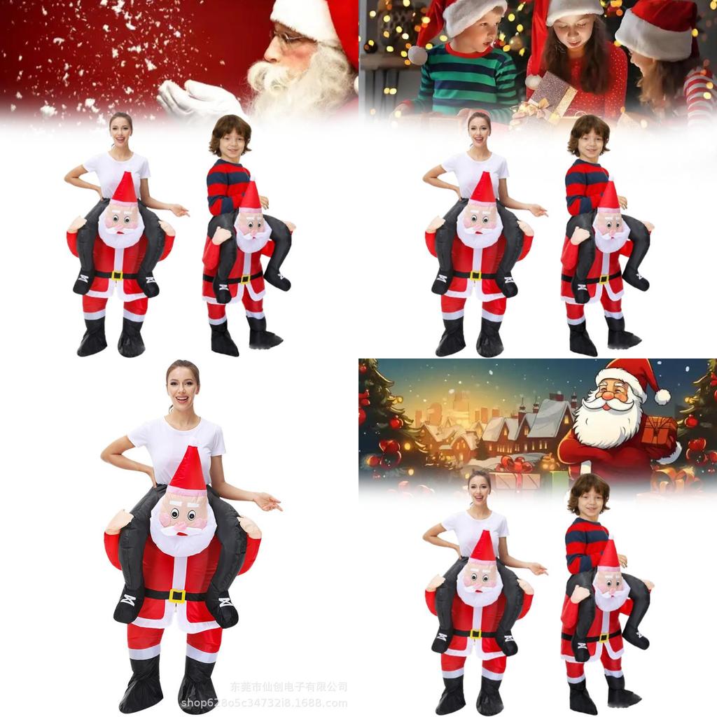 Christmas Santa Claus Inflatable Costume For Holiday Parties Adults Kids