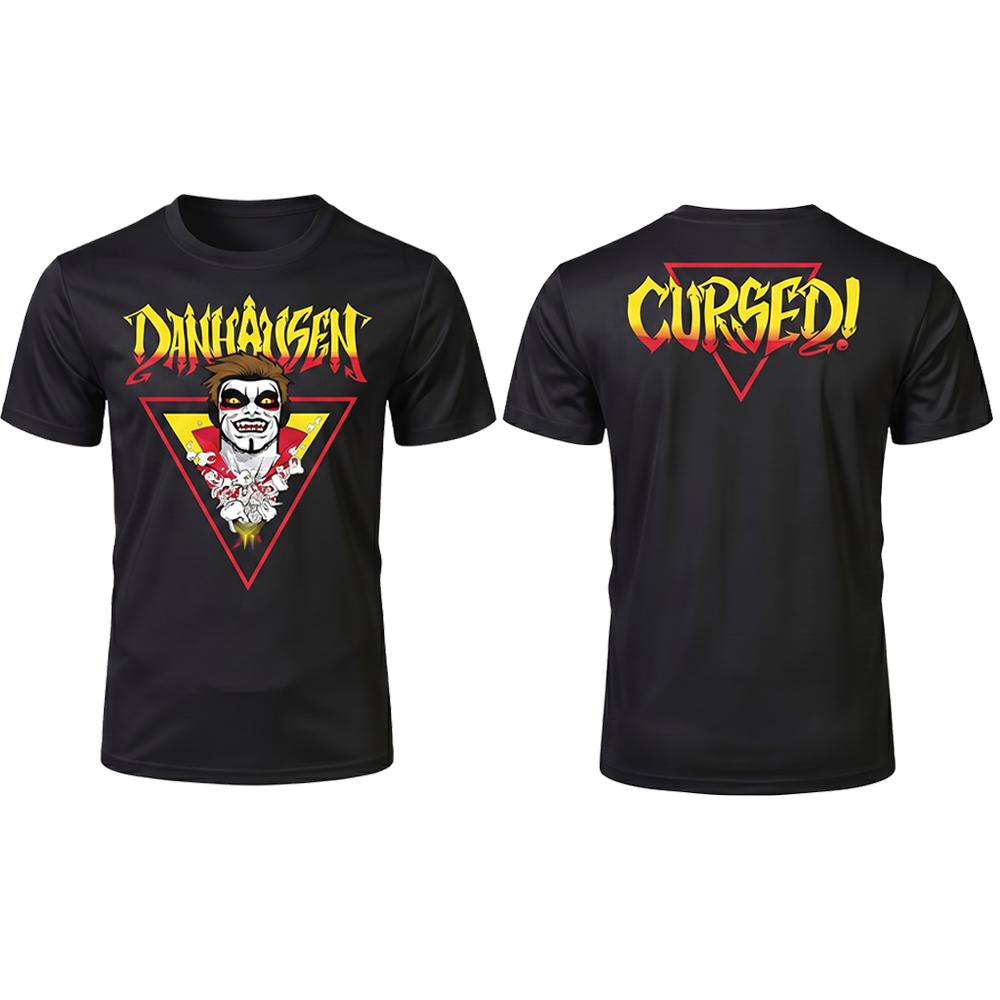 2026 New Danhausen You Are Cursed T-shirt Summer Breathable Quick Drying Wrestler Tee Men's Women's Outdoor Sports Crew Neck Top