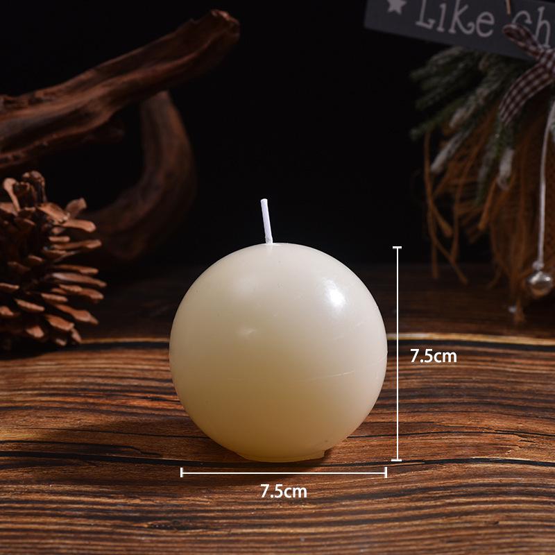 Classic Ivory Smokeless White Cylindrical Wedding Candles for Home and Restaurant Decor - Free Shipping