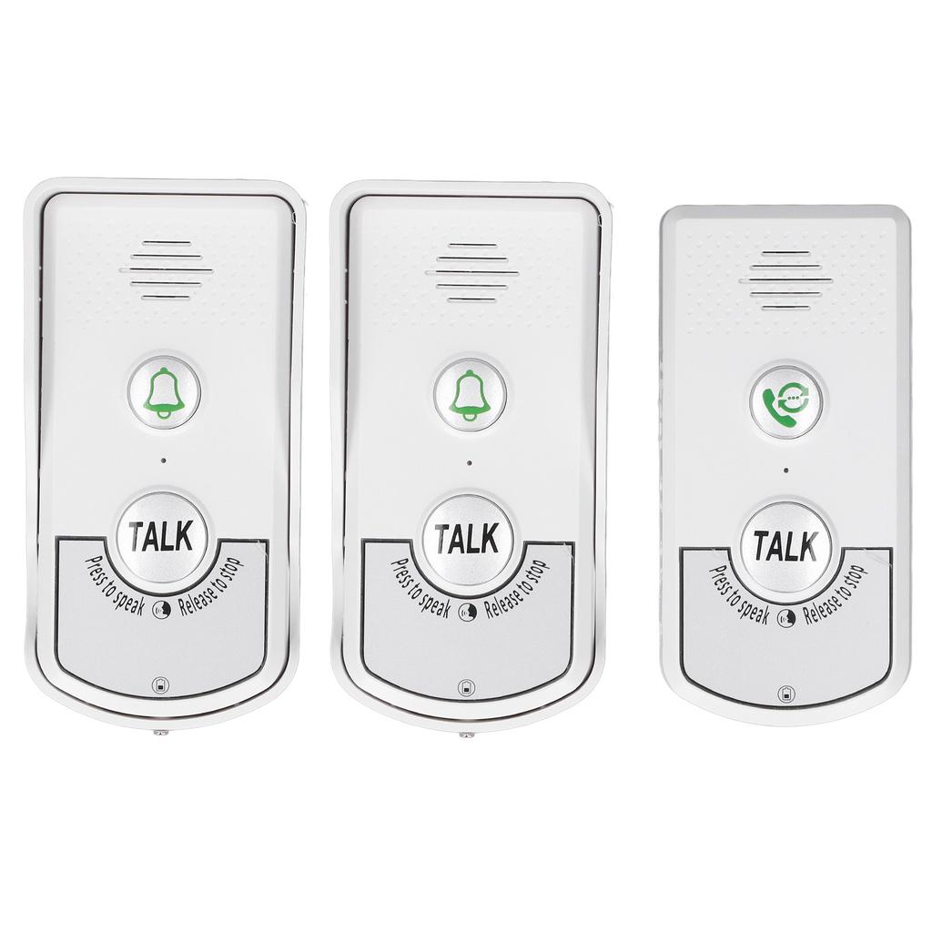 Wireless Voice Intercom Doorbell 410 To 490MHz IP54 Waterproof 1000m Distance Home Doorbell