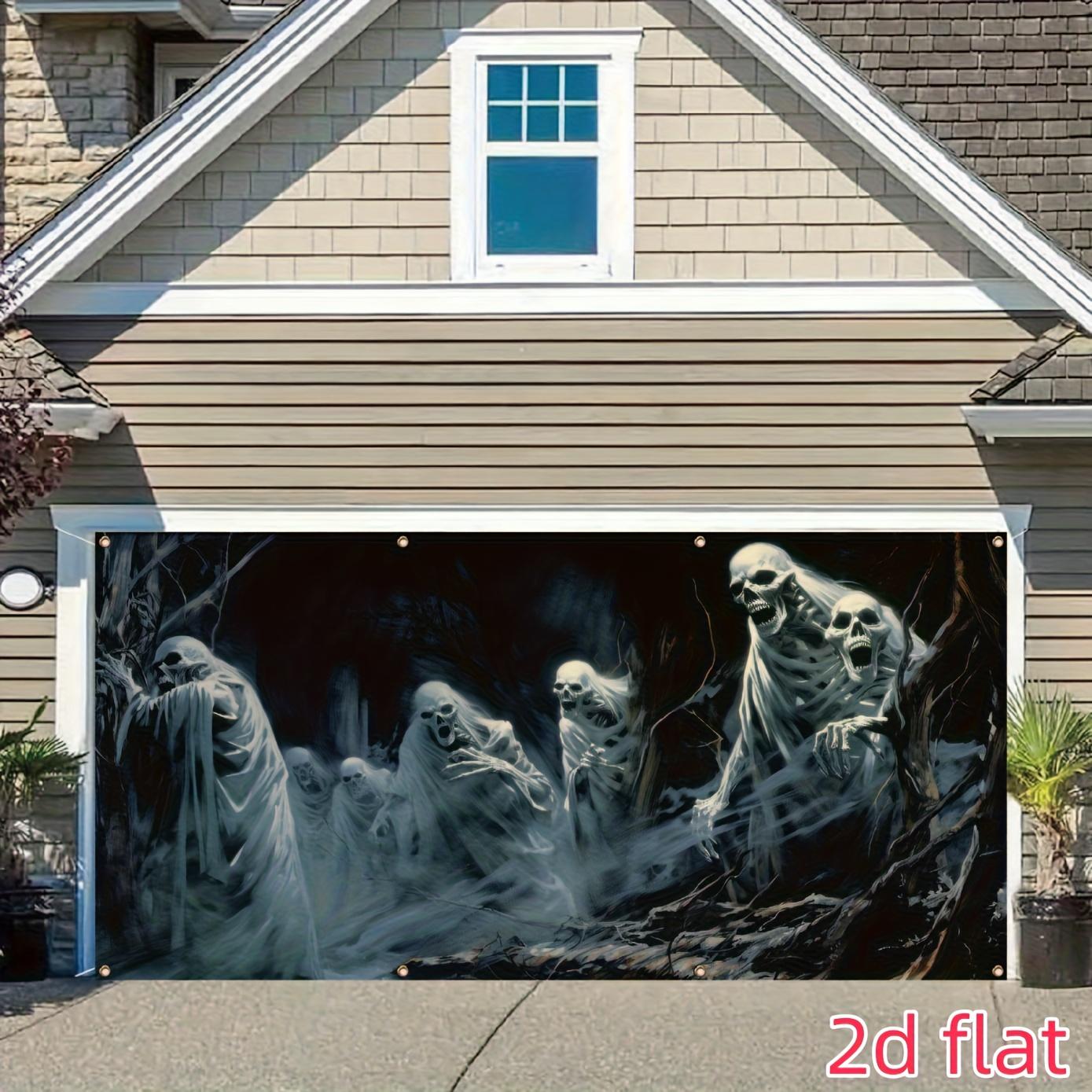 [Haunted Decorations] Halloween Deadwood Ruins Ghost Banner, Horror Haunted House Decoration 150X100