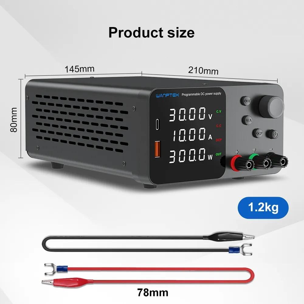 30V 10A 60V 5A 120V 3A LED Digital Display Adjustable DC Regulated Power Supply Laboratory Gold Plating Repair Equipment