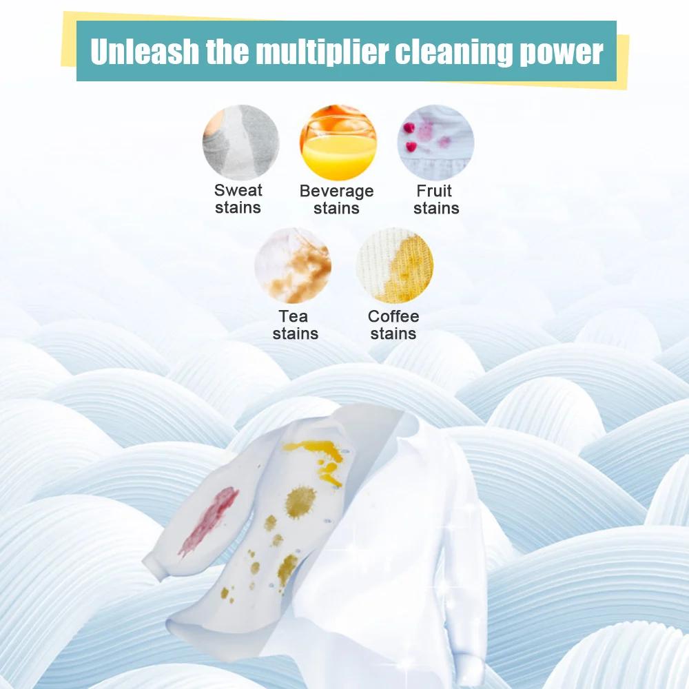 30/120Pcs Concentrated Laundry Tablets - Strong Decontamination Soap Detergent Perfect for Cleaning Underwear Sheet & Clothes