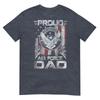 Unisexs Proud Air Force Dad Shirt Military Family Fathers Day TShirt