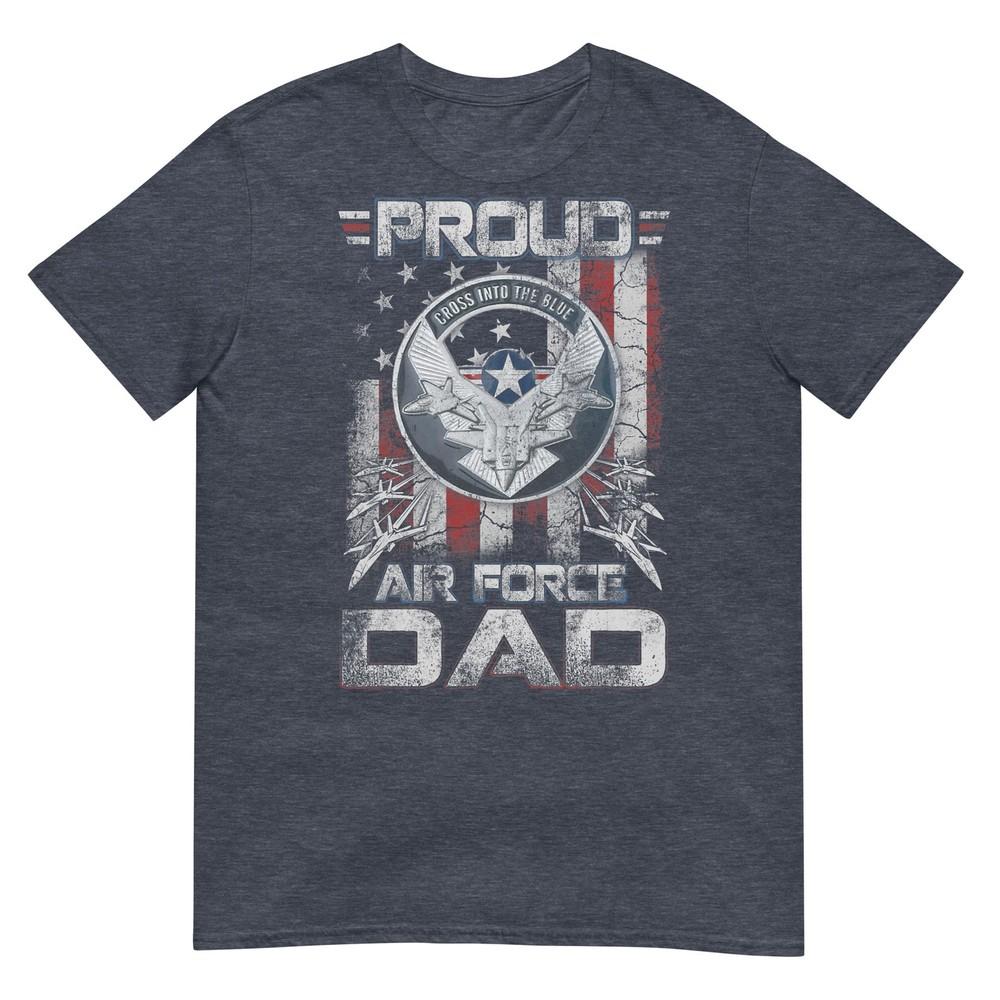 Unisexs Proud Air Force Dad Shirt Military Family Fathers Day TShirt