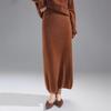 Autumn/Winter 100% Wool Solid Color Women's Slimming Midi Knitted Skirt
