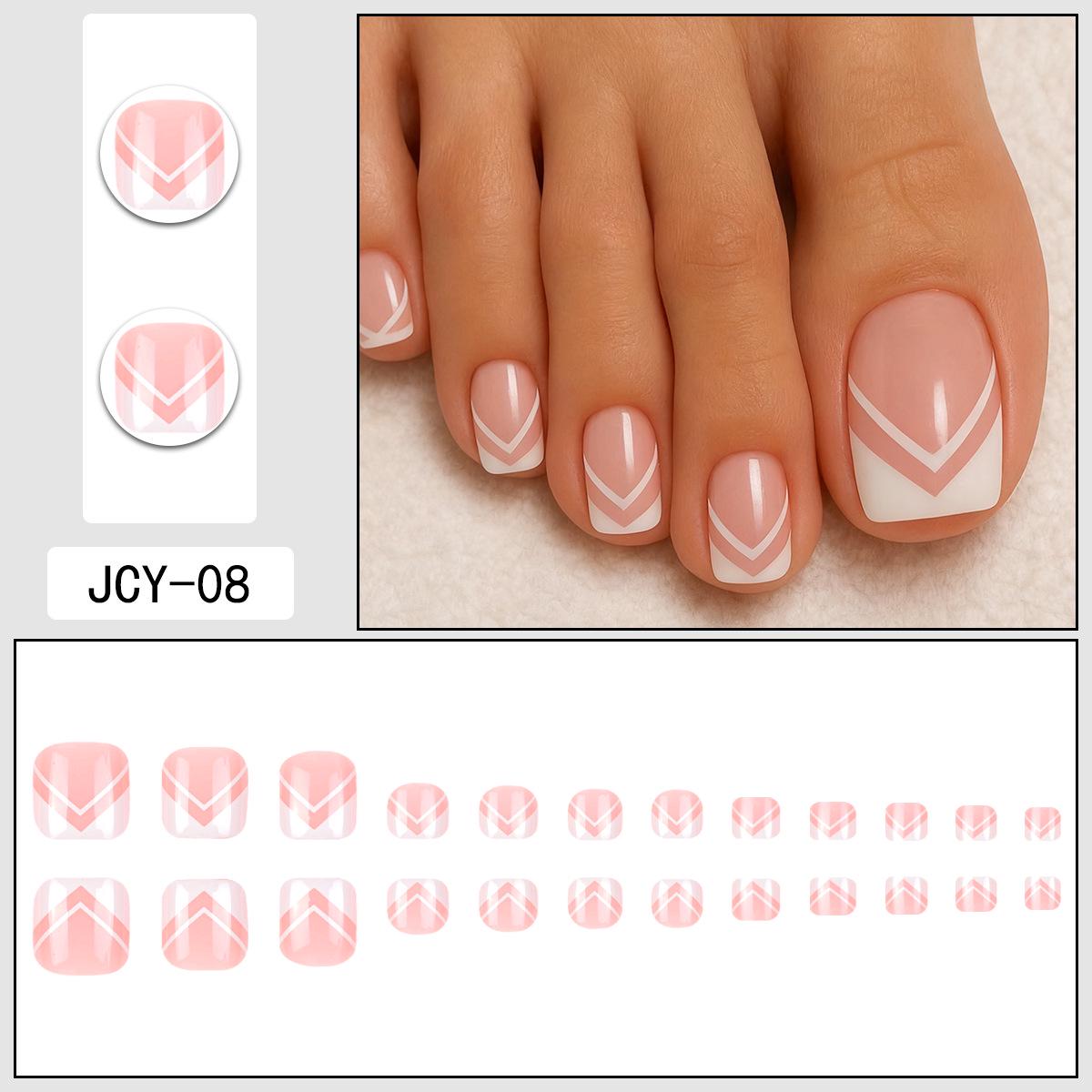 

Butterfly Toe Nail Stickers - Fresh, Wearable Nail Art with Whitening Effect Glue Type