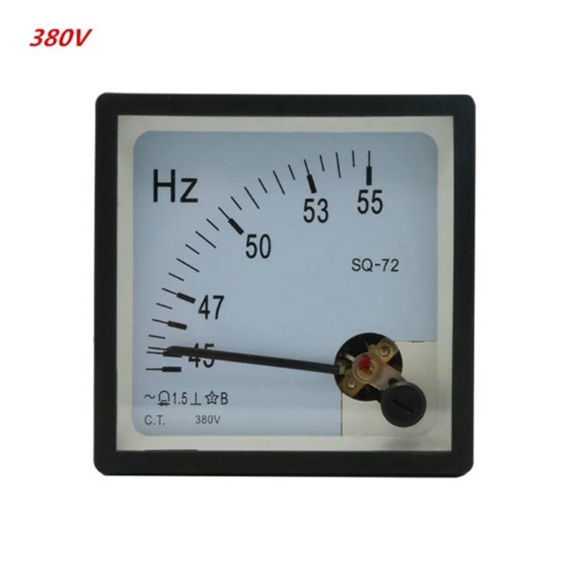 High Accuracy Analog Amperemeter Hertz Indicator 45-55Hz Meter Ammeter Monitor Pointer Type Current Pointer Instrument