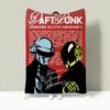 Band D-Daft Punk Wurfleichte 240g Flanelldecke Weich Hautfreundlich für Sommerkühlung