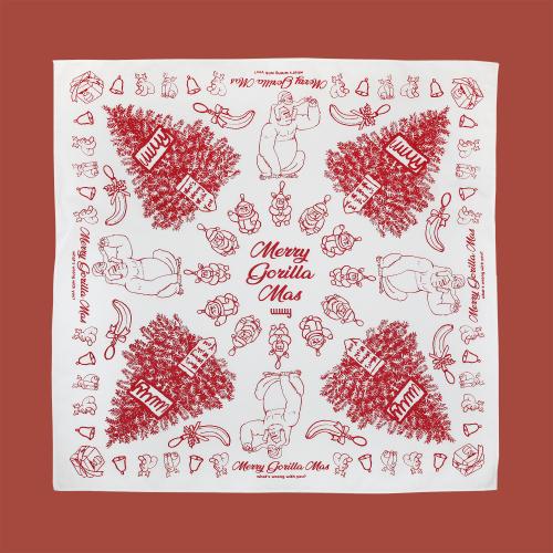WWWY [WWWY] Merry Gorillamas Christmas Edition Bandana
