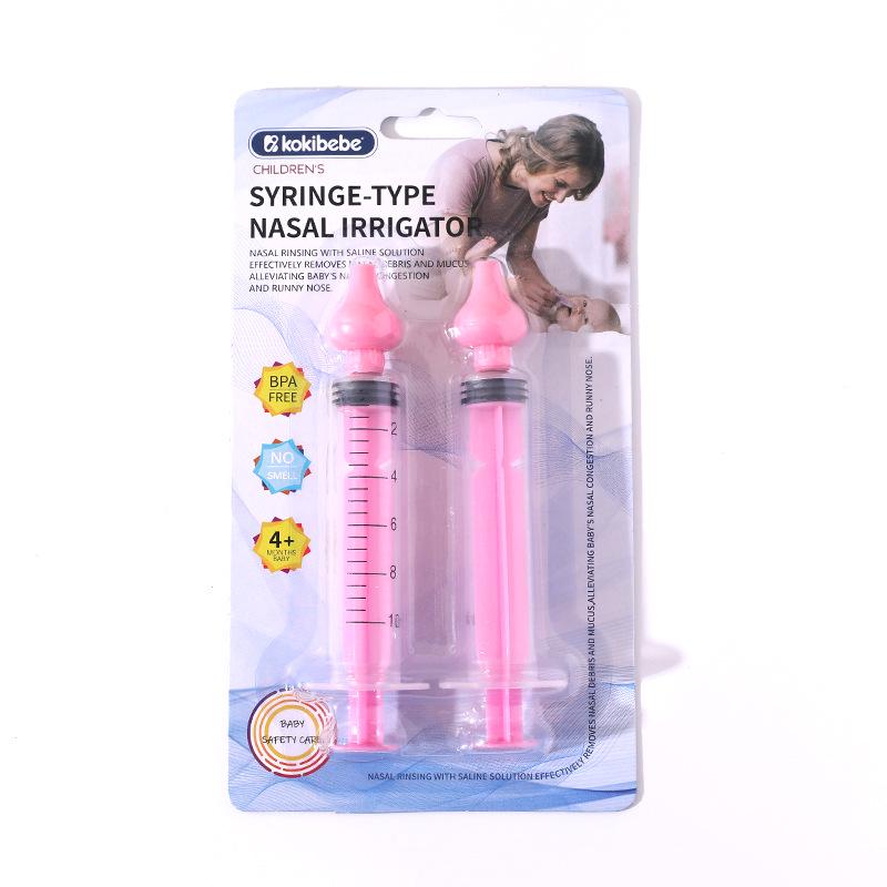 

Ручной назальный ирригатор для младенцев и детей - Тип шприца с иглой для домашнего использования розовый