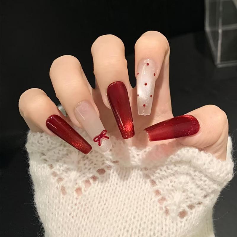 Verlaufende Bernstein-Goldfolie Abnehmbare Nagelsticker - Herbst/Winter-Kollektion