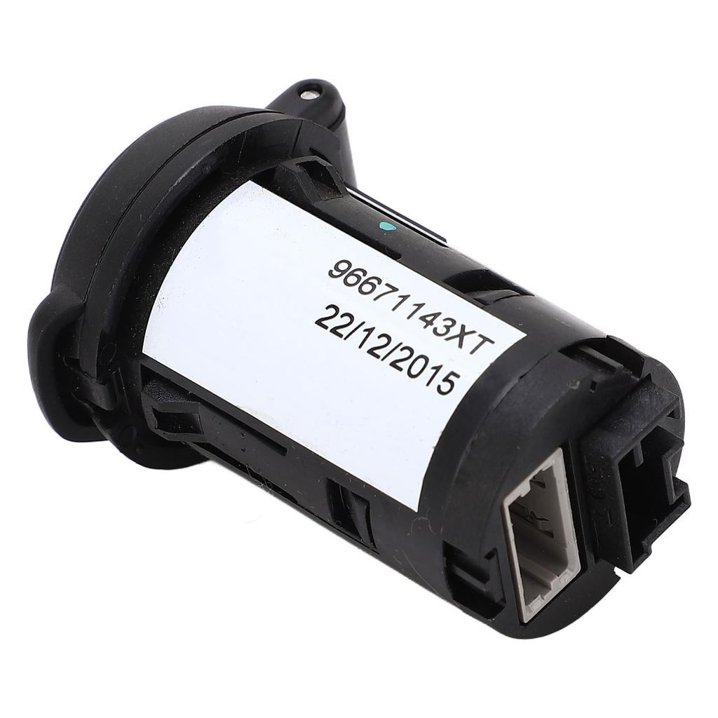 Car USB Interface Socket 96671143XT Stable Current Output Compact Replacement For Peugeot 3008 301 508