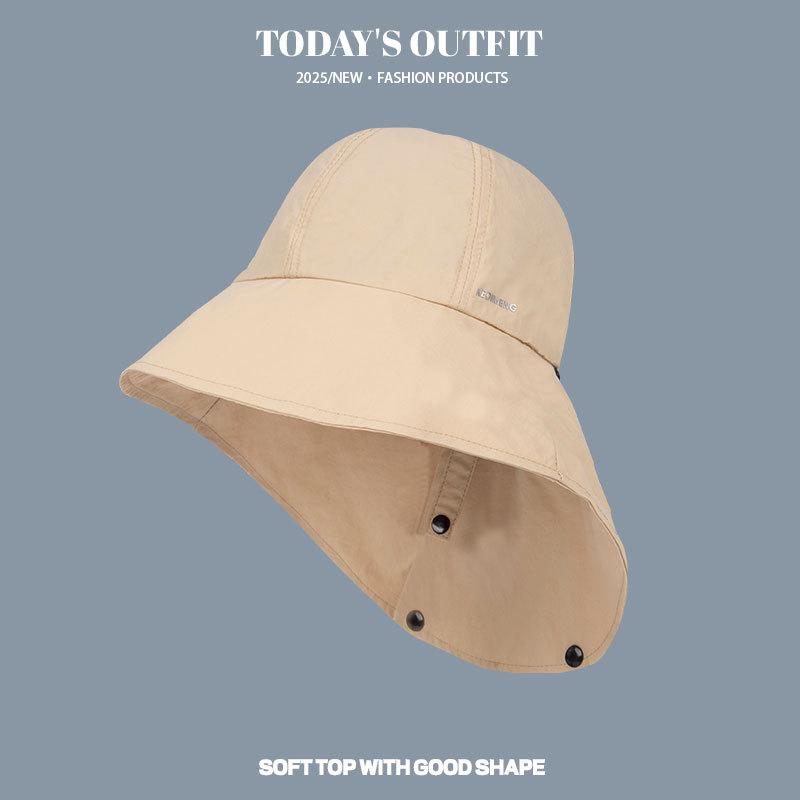 Sun Protection Hat Summer UV Thin Spring and Summer Fisherman Outdoor Quick Drying Shawl Neck Protection Mountaineering Hat
