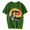 Japan Ukiyoe Style Great Killer Orcas Whale Wave Funny Tshirt  T-shirt Men's Clothing Oversized Unisex Tops