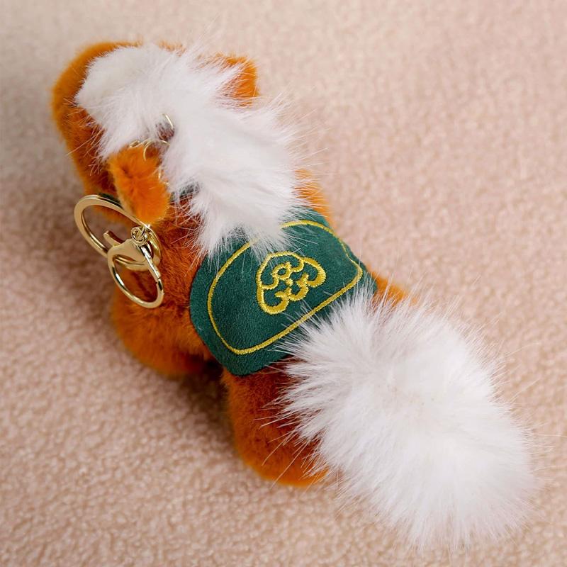 1Pc Horse Keychain New Year Packaging Decoration Festival Gift Ornament Cartoon Pendant Plush Keychain Car Keychain