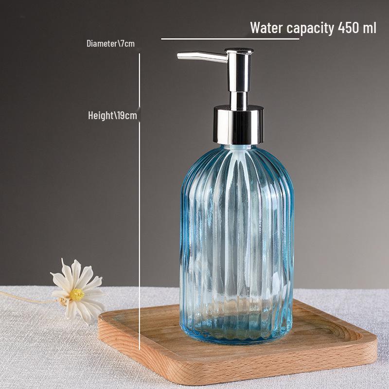 Elegant Vertical Stripe Press Hand Soap & Shampoo Dispenser for Home