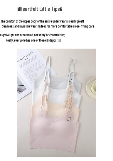 Breathable Seamless Training Bras for Girls Aged 9-16, Long Vest Style to Prevent Show Through