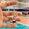 Volleyballspieler Schlüsselanhänger Acryl Mädchen Schlüsselanhänger, Cartoon Spieler Auto Schlüssel Tasche Anhänger Ring, Schlüsselanhänger Anhänger Schultaschen Rucksäcke Geldbörsen Mädchen