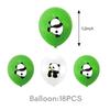 Bamboo Panda Theme Birthday Party Tableware Set: Disposable Tablecloth, Plates, Napkins, Cups, and Pull Flags