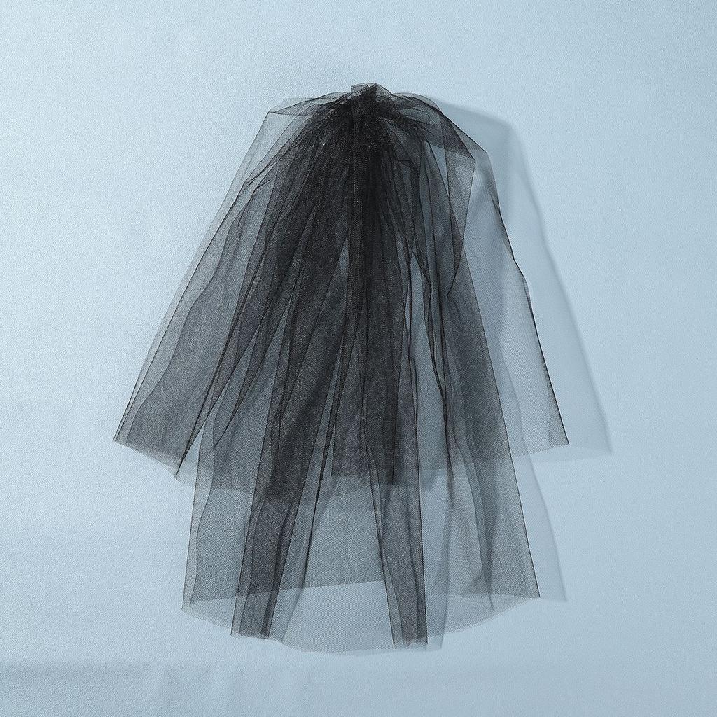 White Tulle Bow Veil Hairpin Pearls Wedding Bachelorette Hen Party Elegant Bridal Veil Hair Clip Gifts Women Hair Accessories