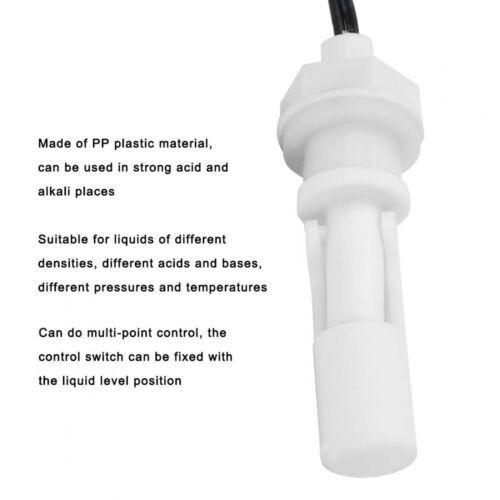 2Pcs Water Level Sensor Horizontal Liquid PP Side Mount Float Switch 16mm