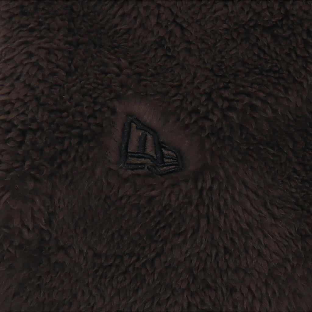 New Era Logo Embroidered Hooded Drawstring Loose Jacket Unisex jackets Brown 13338645