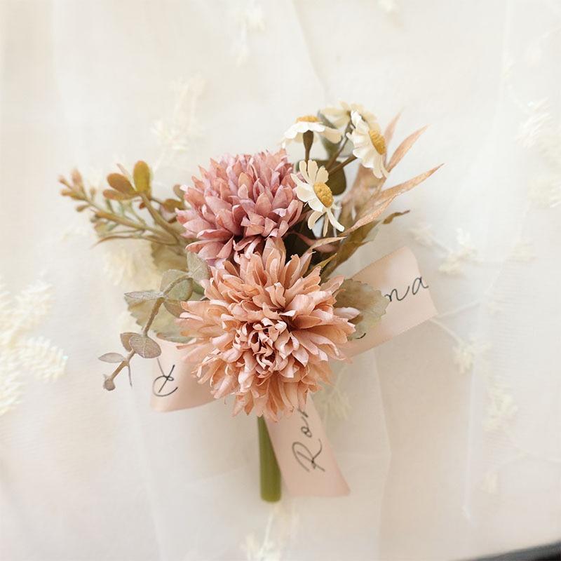 

Simulated Thorn Ball Aromatherapy Small Handle Flower Wedding Home Decoration Fake Flower Countryside Scene Flower Arrangement