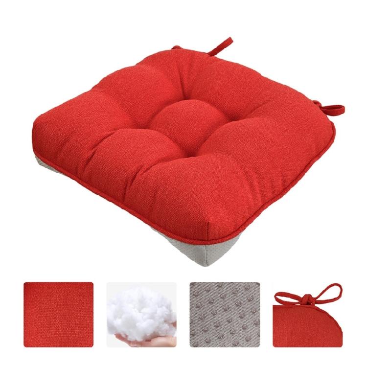 Thick Square Chair Cushion Features Nonslip Base Ideal For Home Offices And Restaurant Seatings