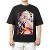 Demon Slayer Nezuko Kamado Anime Comfortable Fashion Vintage Double-Sided Band Graphic Print Women And Men T-shirts