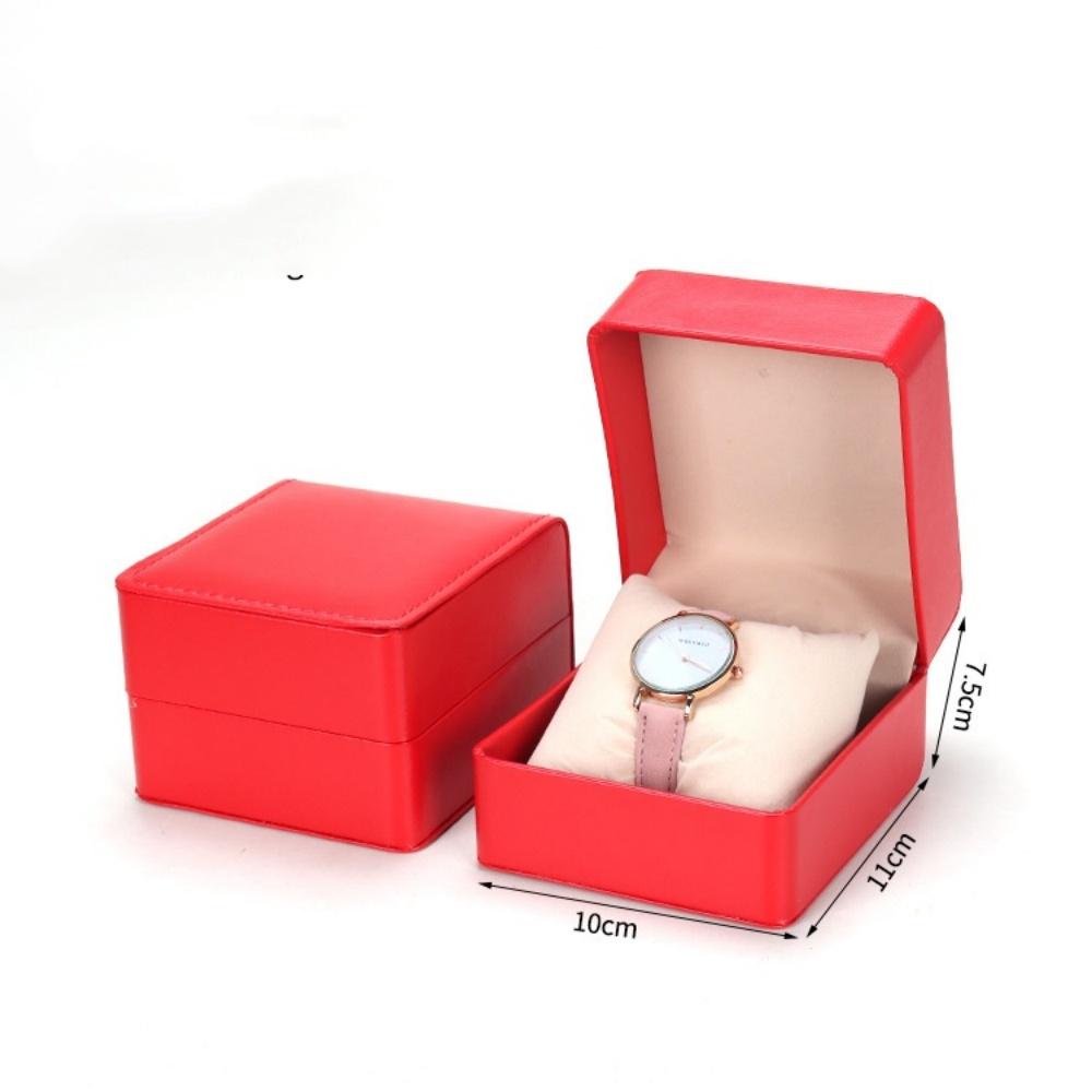 Pudełko do przechowywania zegarków PU Pojedyncze etui na zegarki Uchwyt na zegarek Podróżna biżuteria Organizer na zegarki dla mężczyzn Prezent