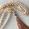 National Style Meat Lotus Root Pink Beaded Fringed Necklace New Chinese High-end Long Messenger Chain Sweater Chain with Accessories