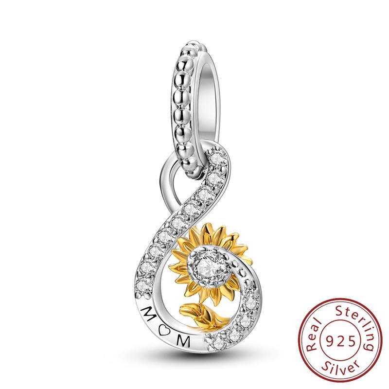 

Charms Original Copper Sunflower Mother S Day Pendant Beads Fit Bracelet Women Jewelry Diy Fine Gift Accessory