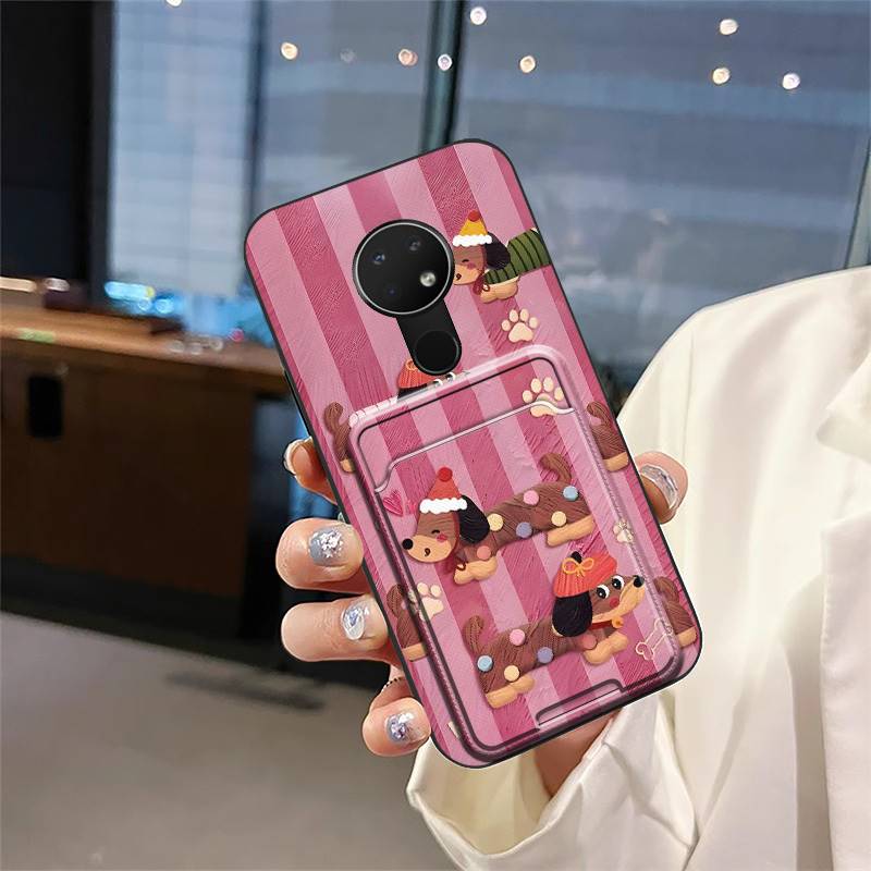 

Силиконовый чехол-кармашек для телефона Nokia 6.2/7.2, полная защита, пыленепроницаемый, мягкий чехол, милая задняя крышка, прочный противоударный чехол Nokia 6.2/7.2