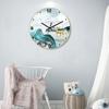 12/14-inch Simple Creative Silent Wall Clock Nordic Fashion Crystal Porcelain Clock Home Living Room Wall-mounted Glass Clock