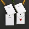 Rectangular Necklace Display Card - 6x8cm Simple Fashion Jewelry Packaging Hanging Card