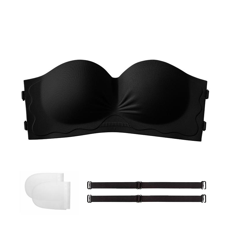Seamless Strapless Bra Push Up Brassiere Sexy Backless 2 In 1 Bras Solid Color Invisible Bras Sexy Lingerie Female