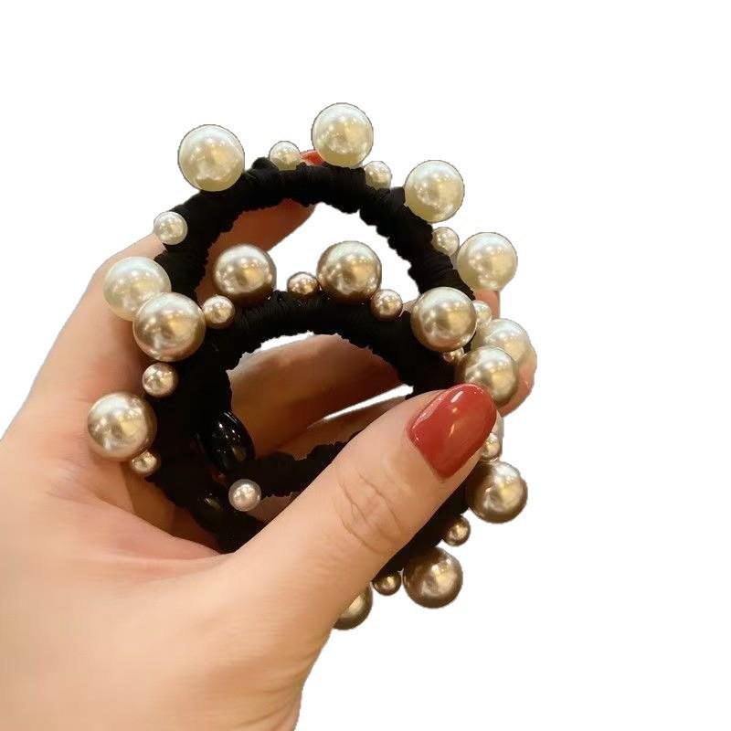 Korean Pearl Elastic Hair Tie for Ponytails and Updos