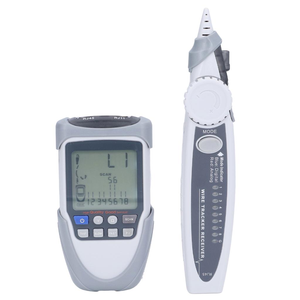 Network Cable Tester LCD Digital Analog Multifunction POE Wire Tracker Line Finder with Bag